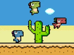 لعبة Pixel Dino Run على الانترنت