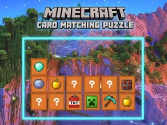 لعبة Minecraft Card Matching Puzzle على الانترنت