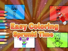 لعبة Easy Coloring Sprunki Time على الانترنت