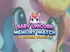 لعبة Baby Unicorn Memory Match & Hidden Objects على الانترنت