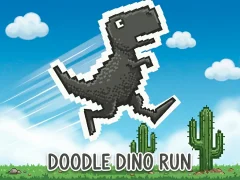 لعبة Doodle Dino Run على الانترنت
