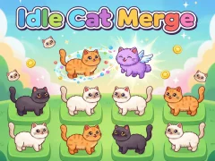لعبة Idlle Cat Merge على الانترنت