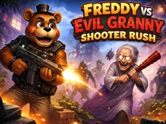 لعبة Freddy vs Evil Granny Shooter Rush على الانترنت