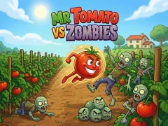 لعبة Mr Tomato VS Zombies على الانترنت