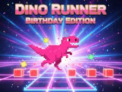 لعبة Dino Runner Birthday Edition على الانترنت