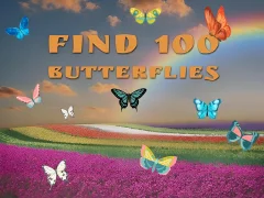 لعبة Find 100 butterflies على الانترنت