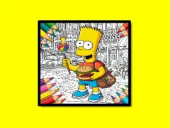 لعبة Back To School Simpsons Coloring Book على الانترنت