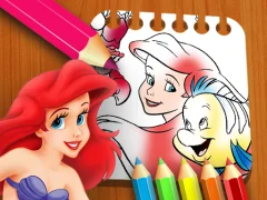 لعبة The Little Mermaid Coloring Book على الانترنت