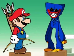 لعبة Mario vs Huggy Wuggy على الانترنت