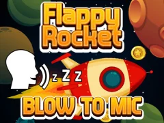 لعبة Flappy Rocket Playing with Blowing to Mic على الانترنت