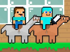 لعبة Noob vs Pro HorseCraft على الانترنت