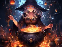 لعبة Anime girls Witchcraft على الانترنت