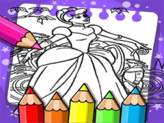 لعبة Cinderella Color Book على الانترنت