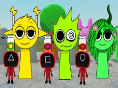 لعبة Squid Sprunki Tap 2 على الانترنت