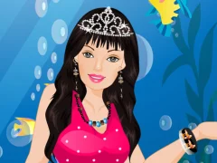 لعبة Barbie Mermaid Dressup على الانترنت