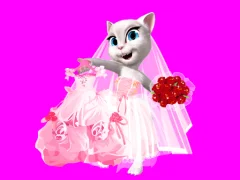 لعبة Talking Tom Angela City Wedding Boutique على الانترنت