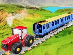 لعبة Chain Tractor Train Towing Game 3D على الانترنت