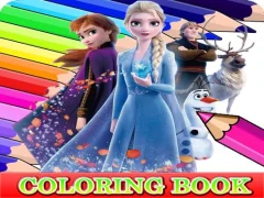 لعبة Coloring Book for Frozen Elsa على الانترنت