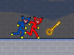 لعبة Stickman Huggy Party Duo على الانترنت