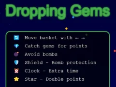 لعبة Dropping Gems على الانترنت