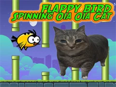 لعبة Flappy Bird Spinning oia oia Cat على الانترنت