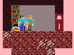 لعبة Alex and Steve Nether على الانترنت