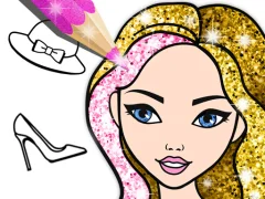 لعبة Fashion Coloring Book Glitter على الانترنت