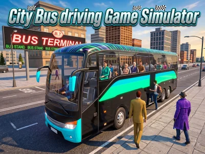 لعبة City Bus driving Game Simulator على الانترنت