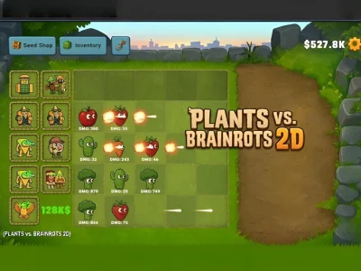 لعبة Plants vs Brainrots 2D على الانترنت