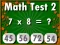 لعبة Math Test 2 على الانترنت