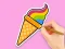 لعبة Coloring Book: Rainbow Ice Cream على الانترنت