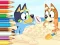 لعبة Coloring Book: Bluey On The Beach على الانترنت