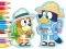 لعبة Coloring Book: Bluey Camping على الانترنت
