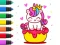 لعبة Coloring Book: Unicorn Cupcake على الانترنت