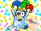 لعبة Coloring Book: Clown Bluey على الانترنت