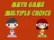 لعبة Math Game Multiple Choice على الانترنت
