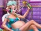 لعبة Pregnant Ice Queen Bath Care على الانترنت