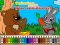 لعبة Coloring book: Bear and rabbit على الانترنت
