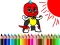 لعبة Back To School: Mask Boy Coloring على الانترنت