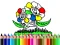 لعبة Back to School: Flowers Coloring على الانترنت