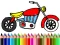 لعبة Back To School: Motorbike Coloring على الانترنت