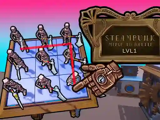 لعبة Steampunk Merge To Battle على الانترنت
