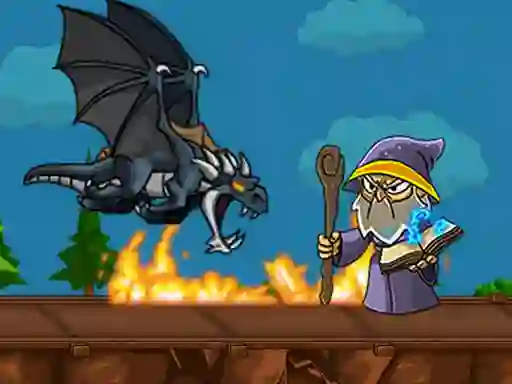 لعبة Dragon vs Mage على الانترنت