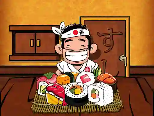 لعبة Sushi Matching على الانترنت