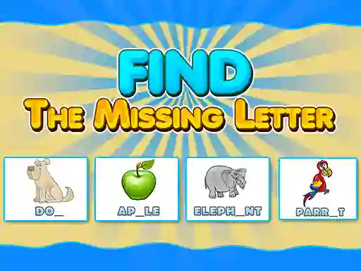 لعبة Find The Missing Letter على الانترنت