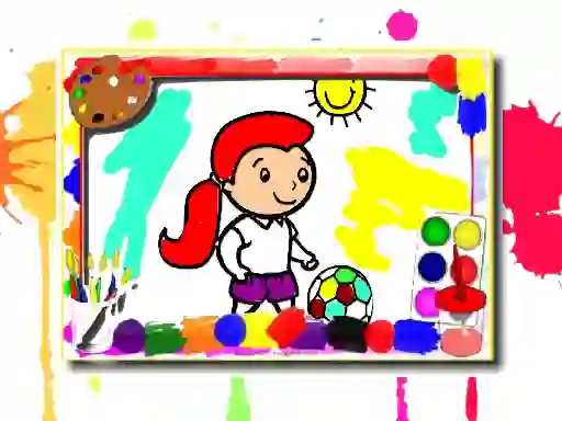 لعبة Football Coloring Book على الانترنت