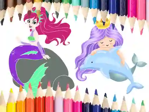 لعبة Mermaid Coloring Book على الانترنت