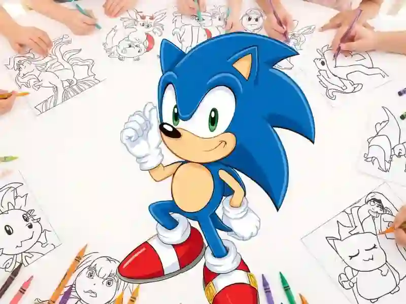 لعبة Sonic Coloring على الانترنت
