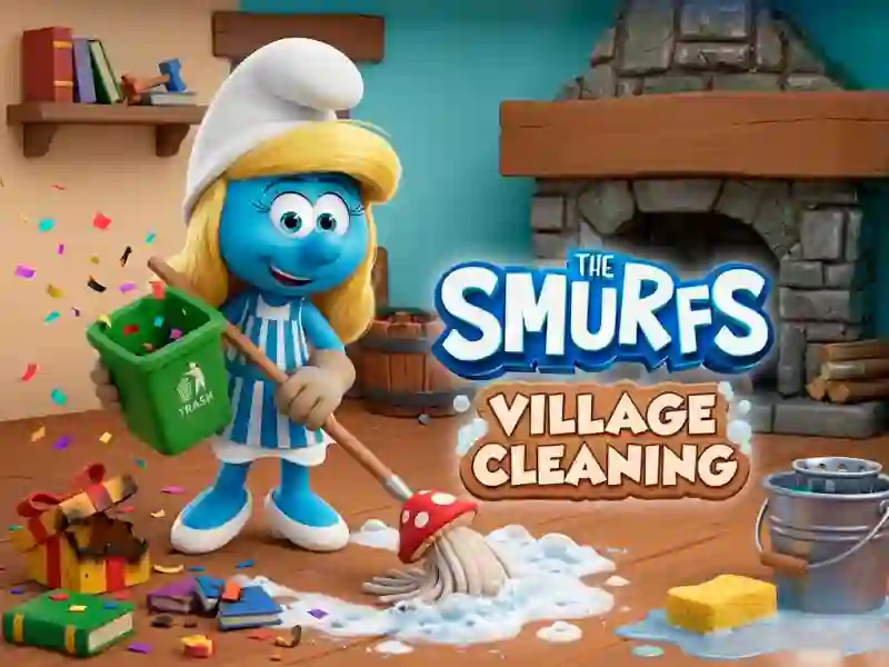 لعبة The Smurfs Village Cleaning على الانترنت