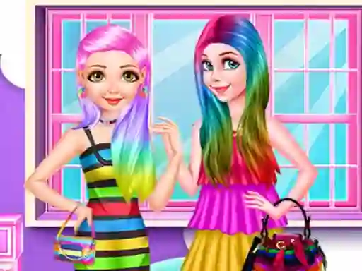 لعبة Princess Rainbow Look على الانترنت